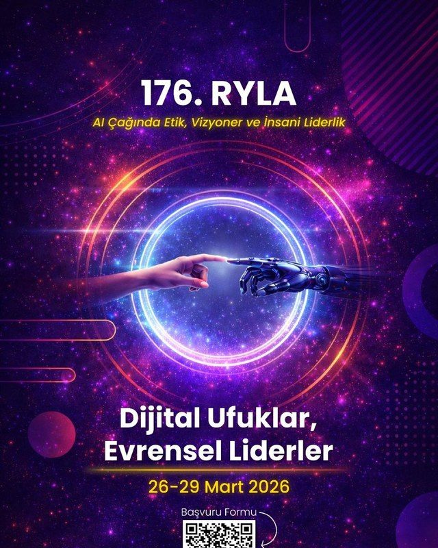 176. RYLA afişi: Dijital Ufuklar, Evrensel Liderler, 26-29 Mart 2026