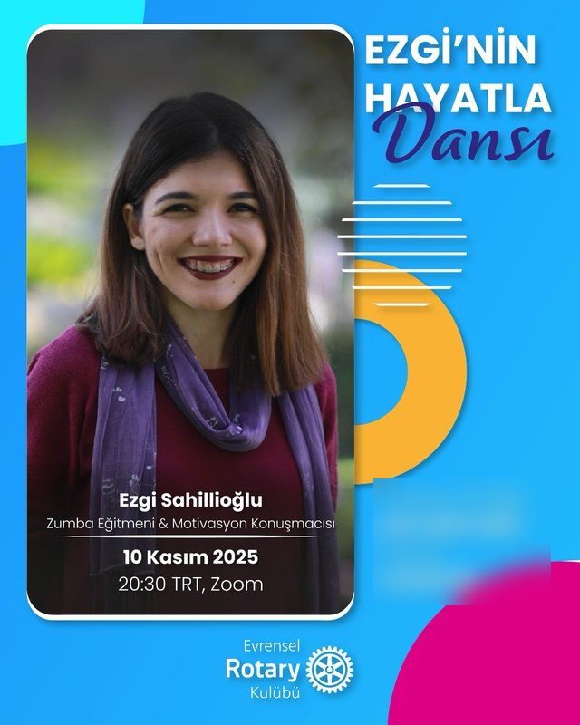 Ezgi'nin Hayatla Dansı etkinlik afişi: Ezgi Sahillioğlu, 10 Kasım 2025
