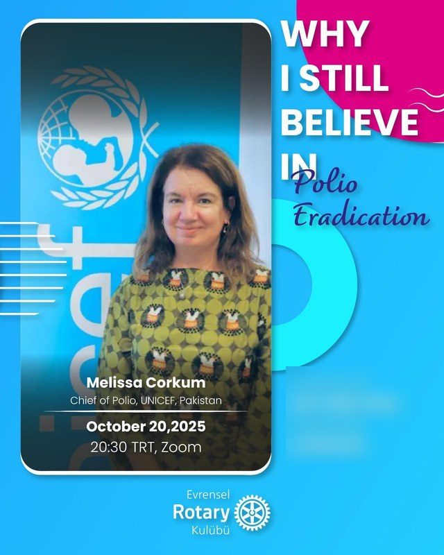 Polio etkinlik afişi: Melissa Corkum, 20 Ekim 2025