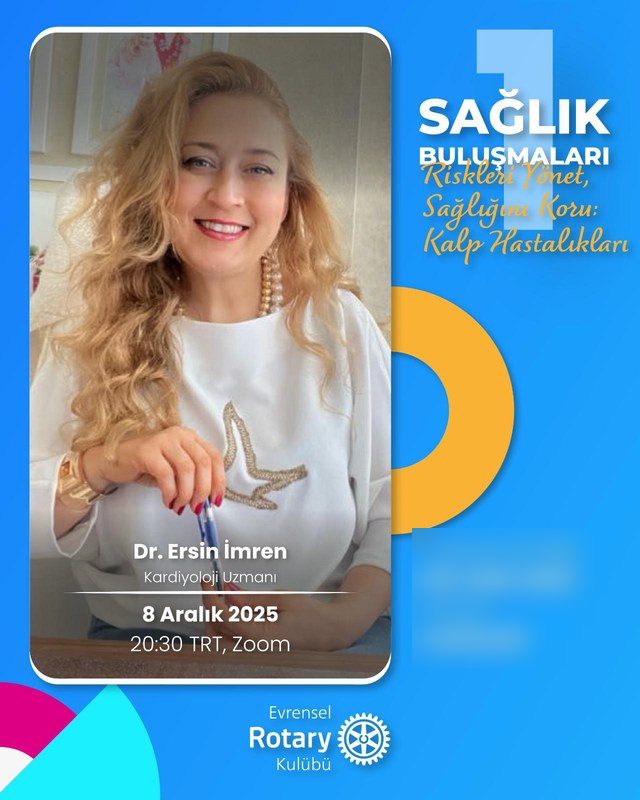 Sağlık Buluşmaları 1 etkinlik afişi: Dr. Ersin İmren, 8 Aralık 2025