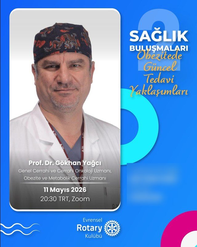 Sağlık Buluşmaları 2 etkinlik afişi: Prof. Dr. Gökhan Yağcı, 11 Mayıs 2026